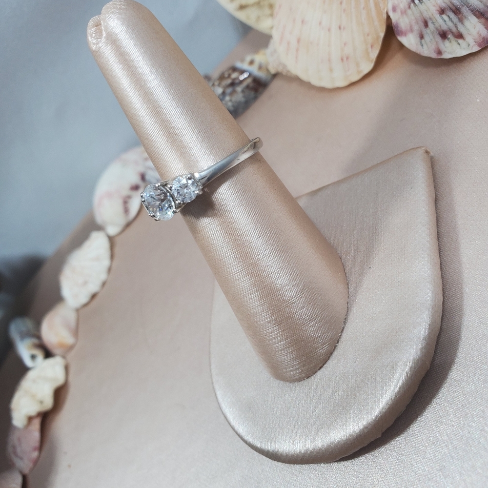 Nwot, Diamond Simulate Silver Ring - image 4